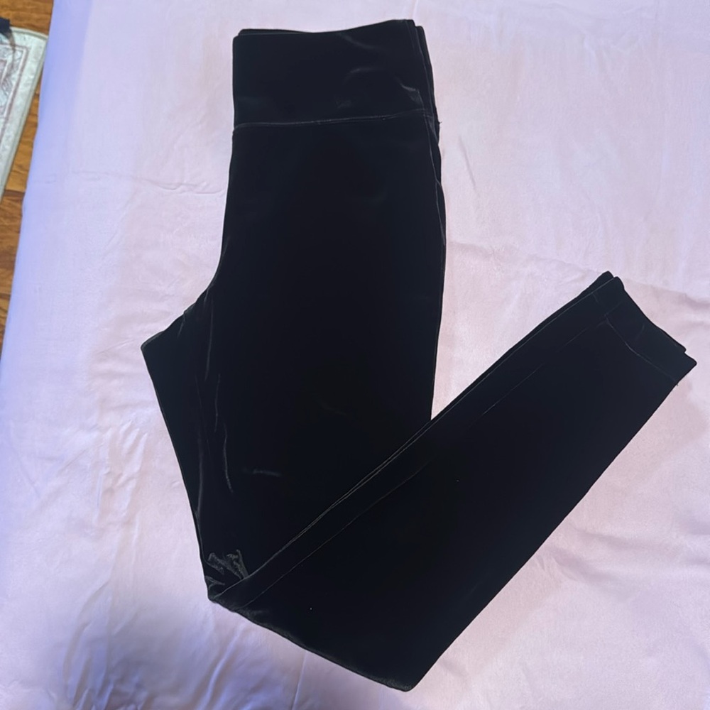INC black velvet leggings. New without tag